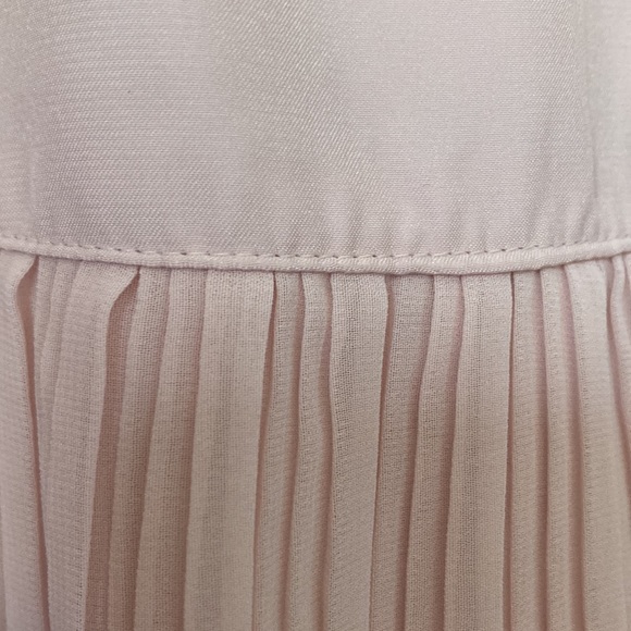 worthington flouncy pink double layer pleated skirt satin feel linings size 12 - Picture 8 of 12
